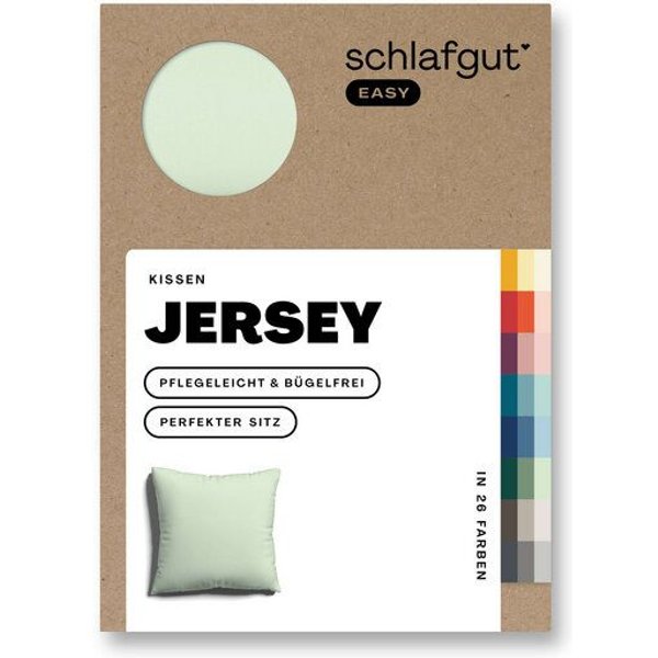 Schlafgut Kissenbezug Easy Jersey Baumwolle - uni