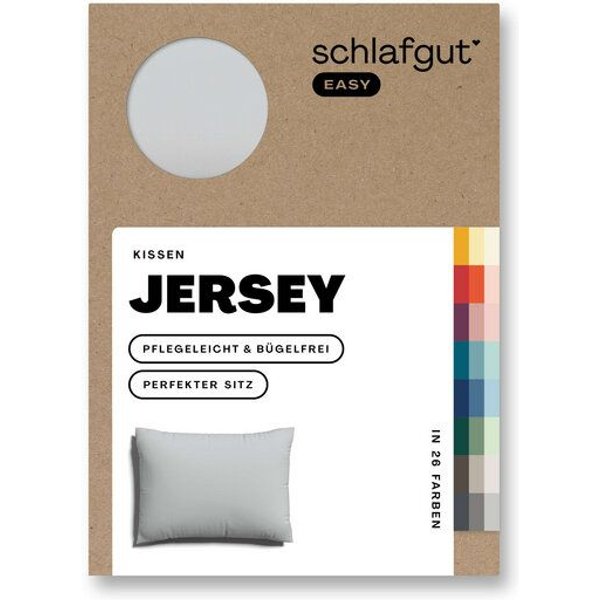 Schlafgut Kissenbezug Easy Jersey Baumwolle - uni