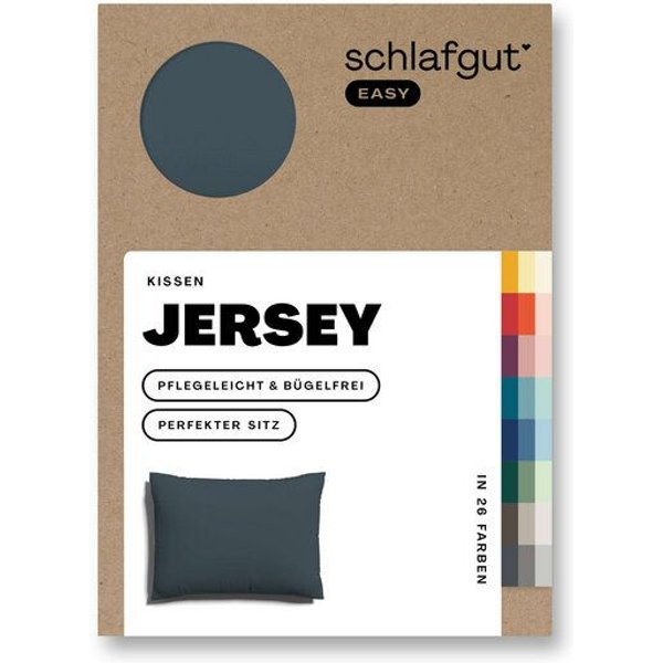 Schlafgut Kissenbezug Easy Jersey Baumwolle - uni