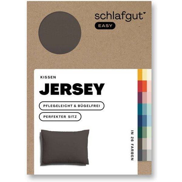 Schlafgut Kissenbezug Easy Jersey Baumwolle - uni