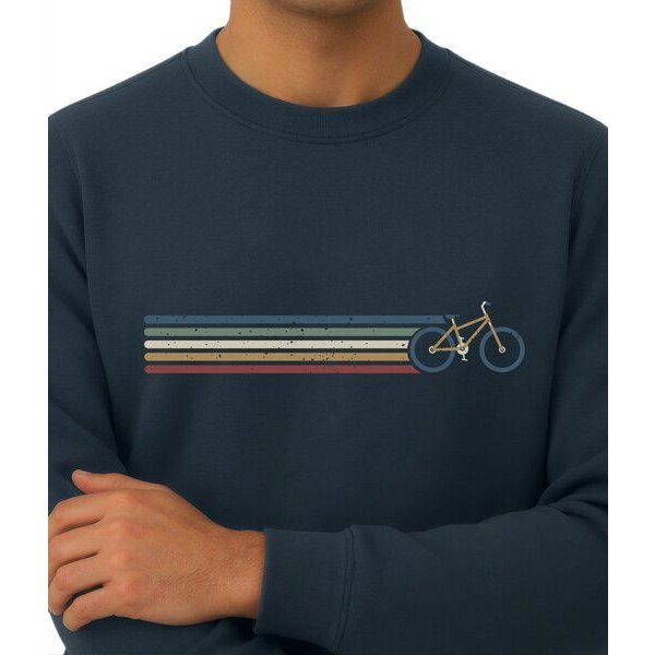 Spreecult Retro Fahrrad - Unisex Sweatshirt - Bio und Fair - Bike
