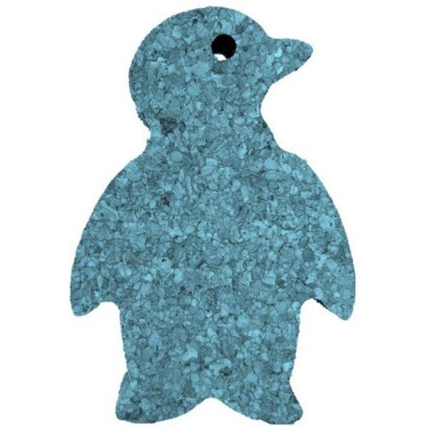 Spielzeug-Pinguin in türkis aus Kork | Türkiser Pinguin von Korxx