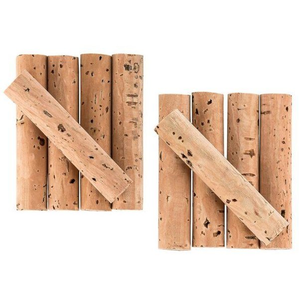 Kork-Deko Kork-Sticks mit Bohrer für Angelköder | Ø 6 mm | Kork für Angelposen | 10 Stück