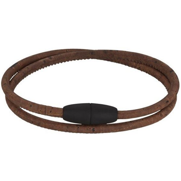 Kork-Deko Braunes Korkarmband im Lederlook