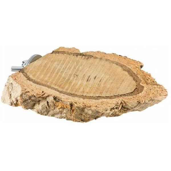 Kork-Deko 3er Set Kork-Vogel-Sitzbrettchen aus Naturkork-Rinde