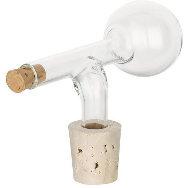 Kork-Deko Schnaps Portionierer aus Glas | Dosierer für Liköre und Brände | 2 cl | mit Korken