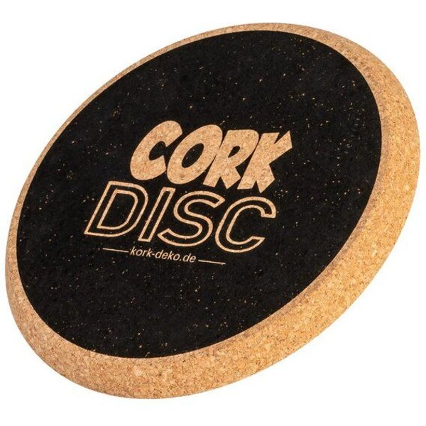 Kork-Deko Wurfscheibe aus Kork | Flugscheibe mit Griffmulde | Flying Disc | 200g