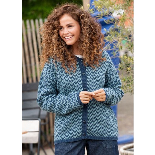 Heidekönigin Strickjacke RONJA - GOTS