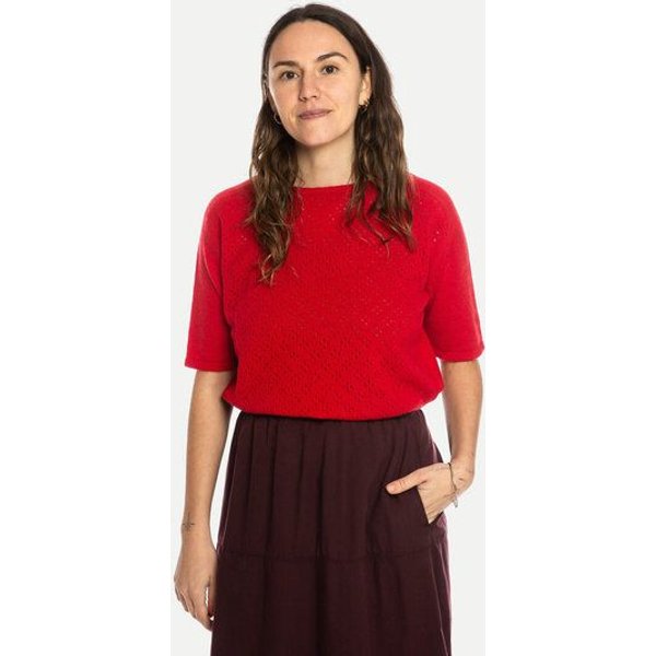 Matona T-Shirt | Pointelle T-Shirt | aus extrafeiner Merinowolle | GOTS-zertifiziert
