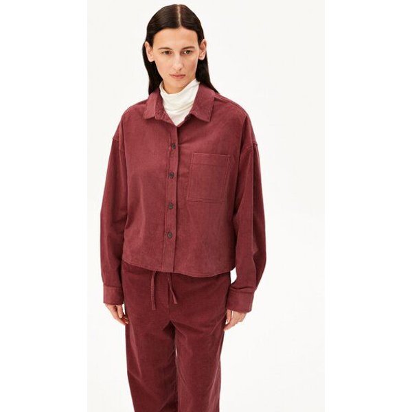 ARMEDANGELS NALAANI CORDUROY Damen Bluse aus Bio-Baumwoll Mix
