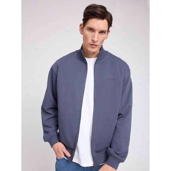 Mazine Herren Stehkragen Zipper mit aus 100% Bio-Baumwolle