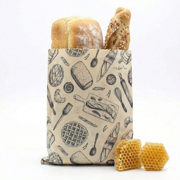 little bee fresh Bienenwachs-Beutel & Brotbeutel XL | 29 × 40 cm