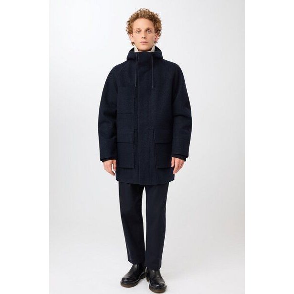 LangerChen Parka aus Techno Felt mit großen Taschen