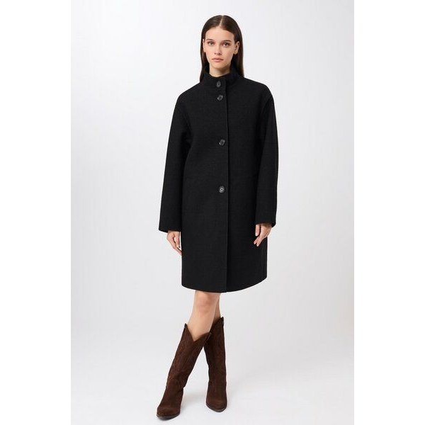 LangerChen Kurzer Mantel aus Walk mit Membran