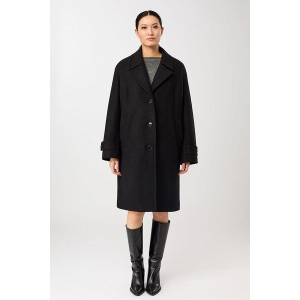 LangerChen Kurzer Mantel mit Revers