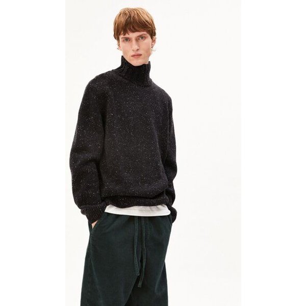 ARMEDANGELS TWEED ROLLNECK Herren Strickpullover aus recycelter Woll-Mix