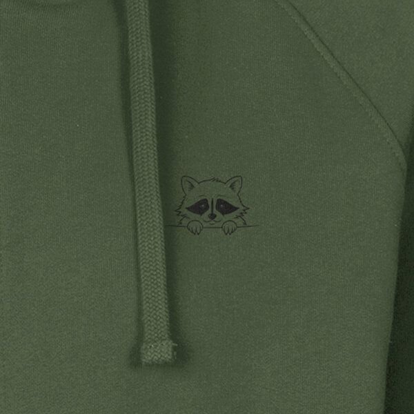 HANDGEDRUCKT "Flauschspion" Männer Zip Hoody Neutral