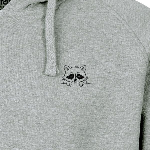 HANDGEDRUCKT "Flauschspion" Männer Zip Hoody Neutral