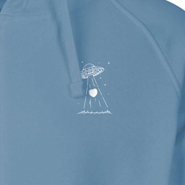 HANDGEDRUCKT "Beam it up" Männer Zip Hoody Neutral