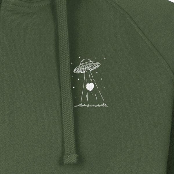 HANDGEDRUCKT "Beam it up" Männer Zip Hoody Neutral