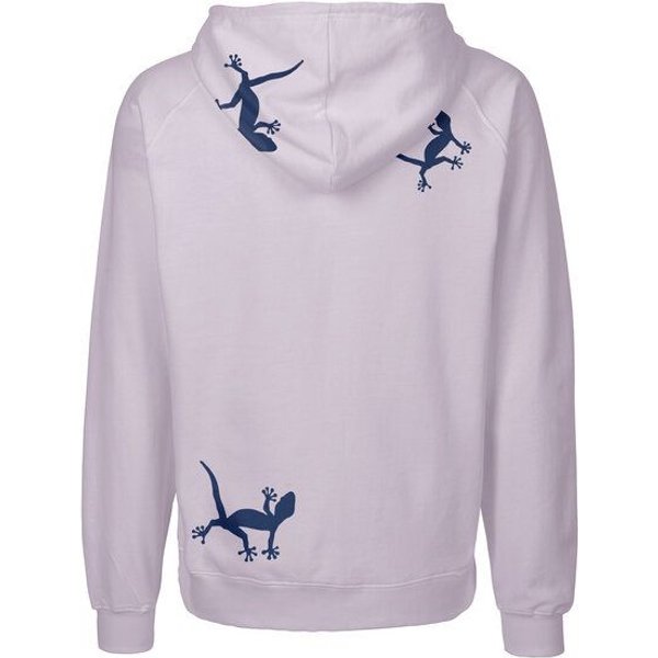 HANDGEDRUCKT "Geckos" Männer Zip Hoody Neutral