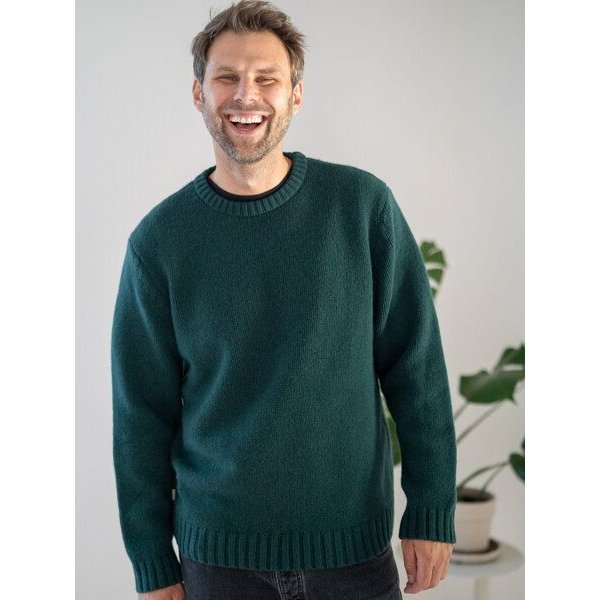FUXBAU Männer Merino Strickpullover
