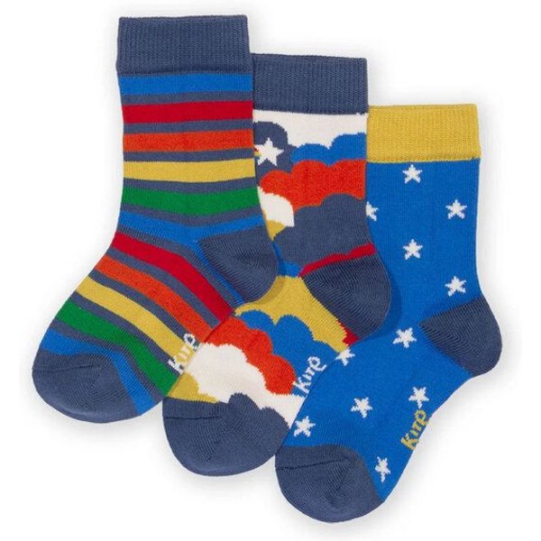 Kite Clothing Bunte Socken 3er-Pack aus Bio-Baumwolle