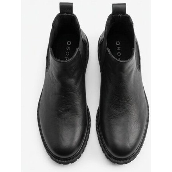 SORBAS '92v vegane Chelsea Boots in Schwarz