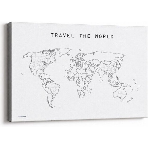 meine-weltkarte Weltkarte Travel the World #2 – zum Ausmalen & Pinnen