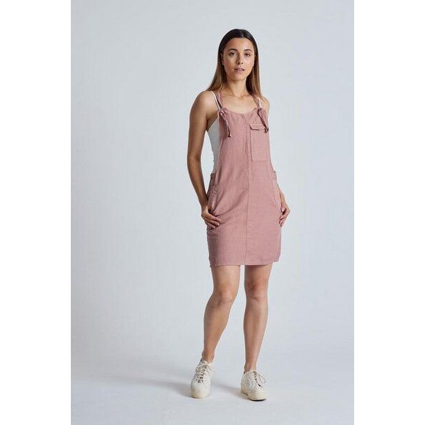 Flax and Loom Leinen Latzkleid Peggy