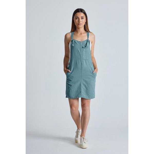 Flax and Loom Leinen Latzkleid Peggy