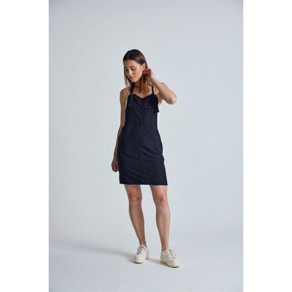 Flax and Loom Leinen Latzkleid Peggy