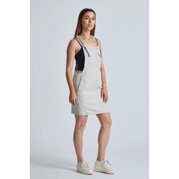 Flax and Loom Leinen Latzkleid Peggy