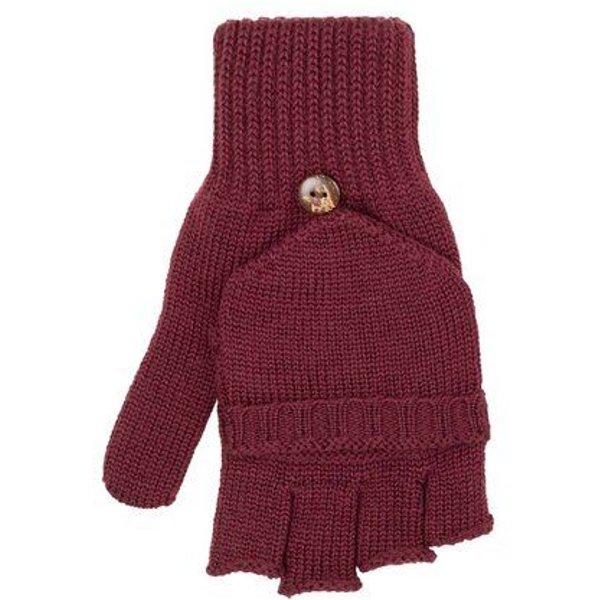 Pure-Pure Merino Handschuh mit Fingerkappe umklappbar