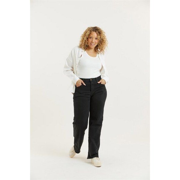 Flax and Loom Tencel Wide Leg Jeans Modell: Etta