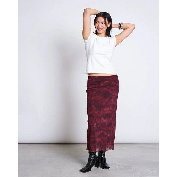 JAN N JUNE Damen Rock - Smuk Leo Print Skirt