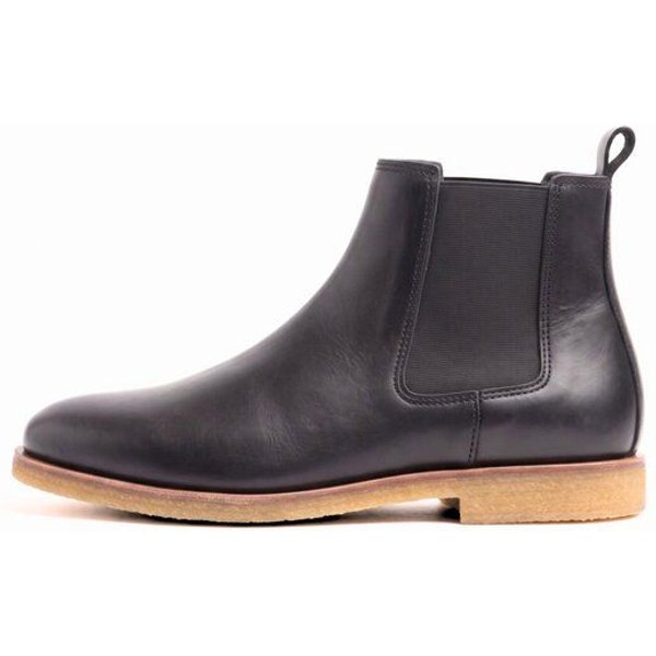 SORBAS '88 Leder Chelsea Boots in Schwarz