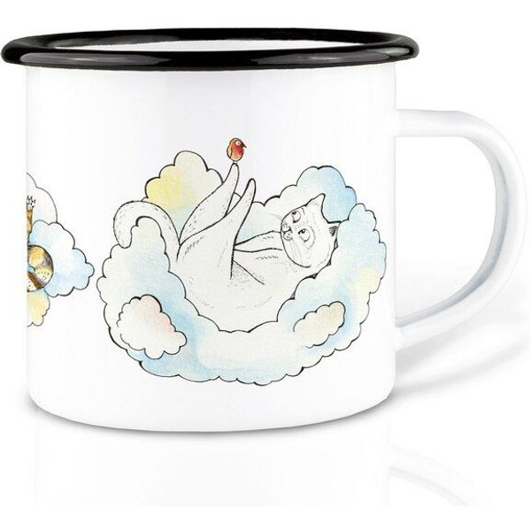Emaille Tasse – Hettie & Friends – LIGARTI Tiermanufaktur