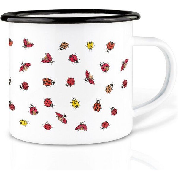 Emaille Tasse – Marienkäfer – LIGARTI Tiermanufaktur