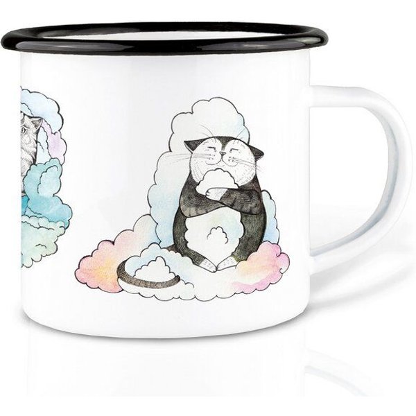 Emaille Tasse – Tommi & Friends – LIGARTI Tiermanufaktur