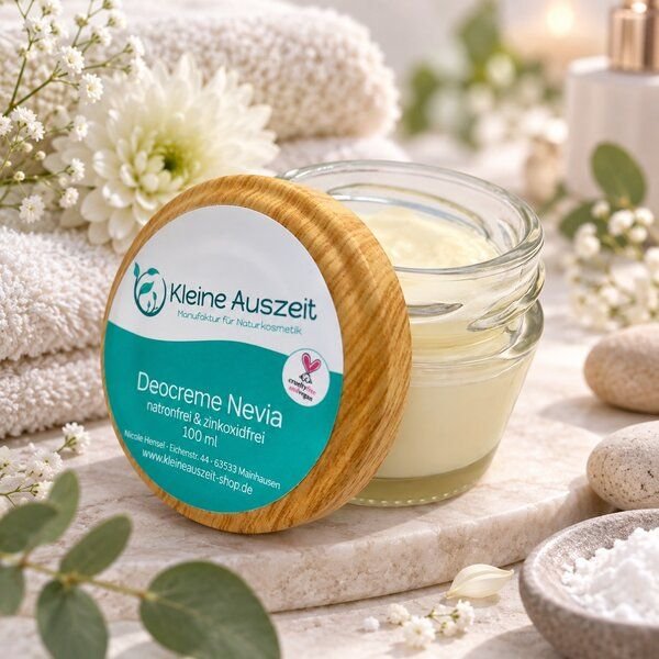 Kleine Auszeit Manufaktur Deocreme Nevia natronfrei - vegan, palmölfrei und plastikfrei