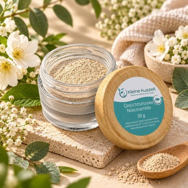 Kleine Auszeit Manufaktur Gesichtsmaske Niacinamide - verfeinert die Poren, stärkt die Hautbarriere, für ein strahlendes Hautbild