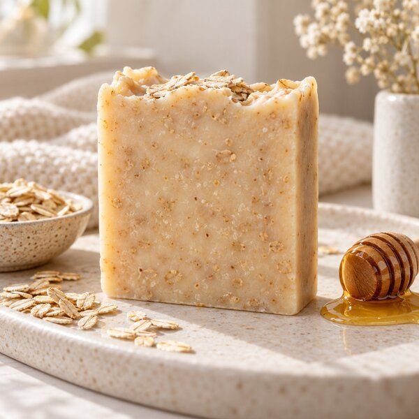 Kleine Auszeit Manufaktur Hafermilch Honig Seife - vegan, palmölfrei und plastikfrei