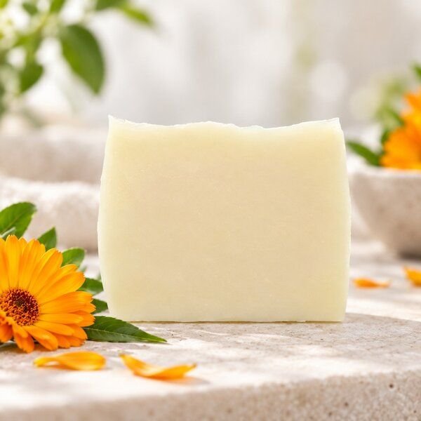 Kleine Auszeit Manufaktur Pure Calendulaseife - vegan, sehr mild, ohne Duft oder Farbe