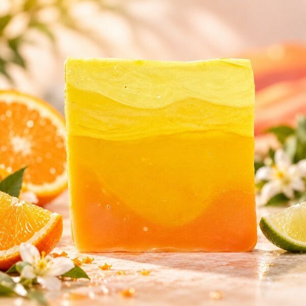 Kleine Auszeit Manufaktur Tequila Sunrise Seife - vegan, palmölfrei und plastikfrei