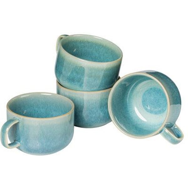 Gipfelstück Tiefer See Kaffeeobertassen-Set, Steinzeug