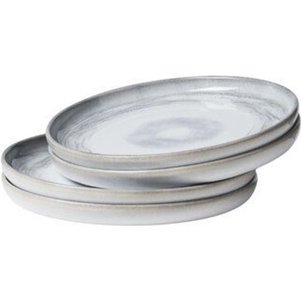 Gipfelstück Tiefer See Dessertteller-Set, Steinzeug