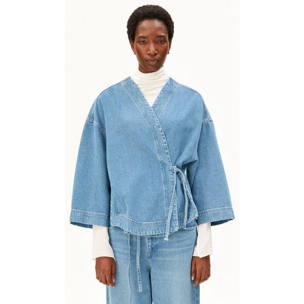 ARMEDANGELS KIMONO Damen Jeansjacke aus TENCEL Lyocell Mix
