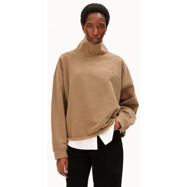 ARMEDANGELS ICONIC Å OPEN EDGE FUNNELNECK Damen Sweatshirt aus 100% Bio-Baumwolle