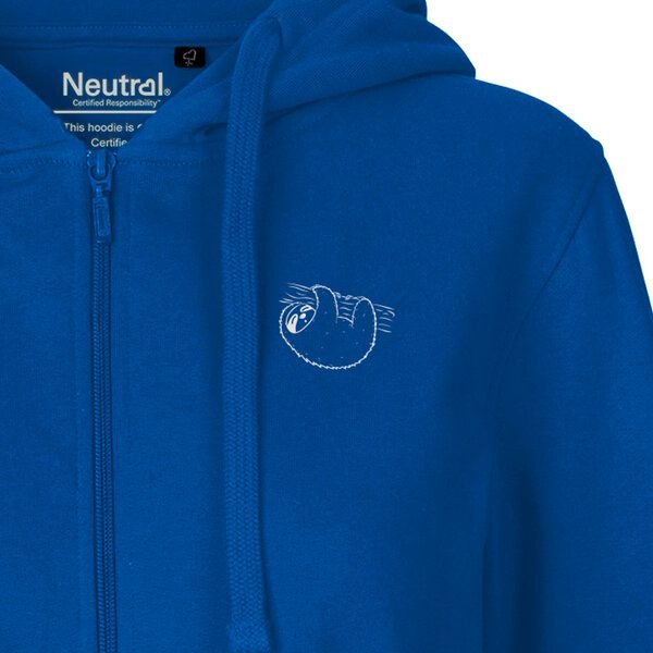 HANDGEDRUCKT "Baumelmeister" Frauen Zip Hoody Neutral
